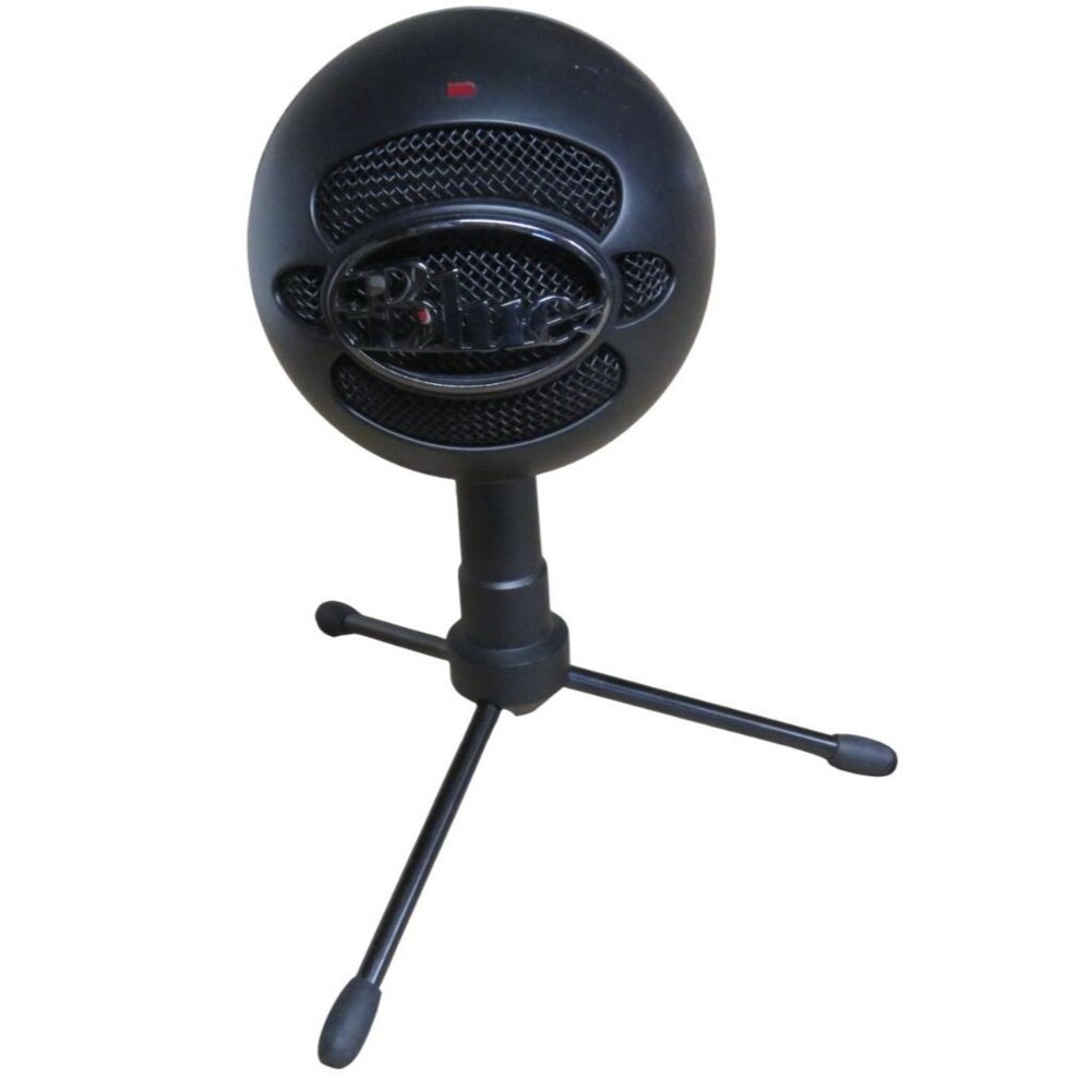 Blue Snowball iCE Black Microphone w/ Stand - Excellent